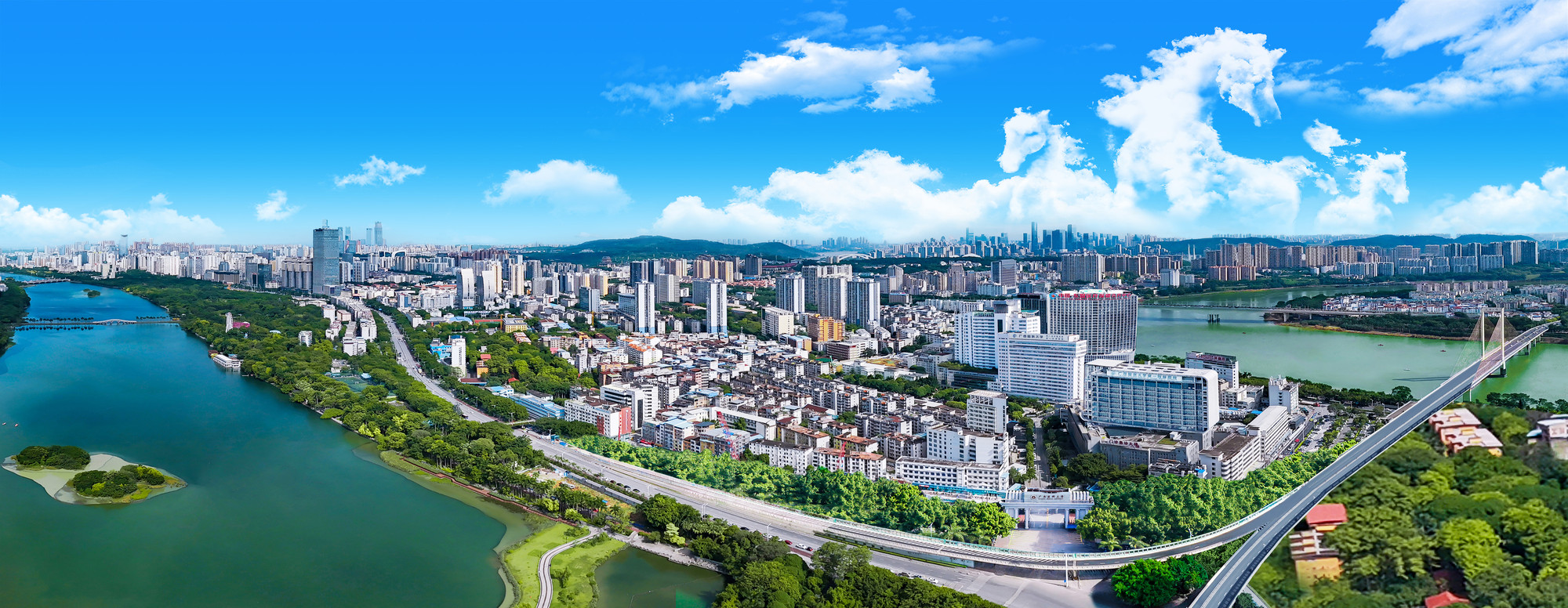 Guangxi Medical University, Nanning main-campus aerial view