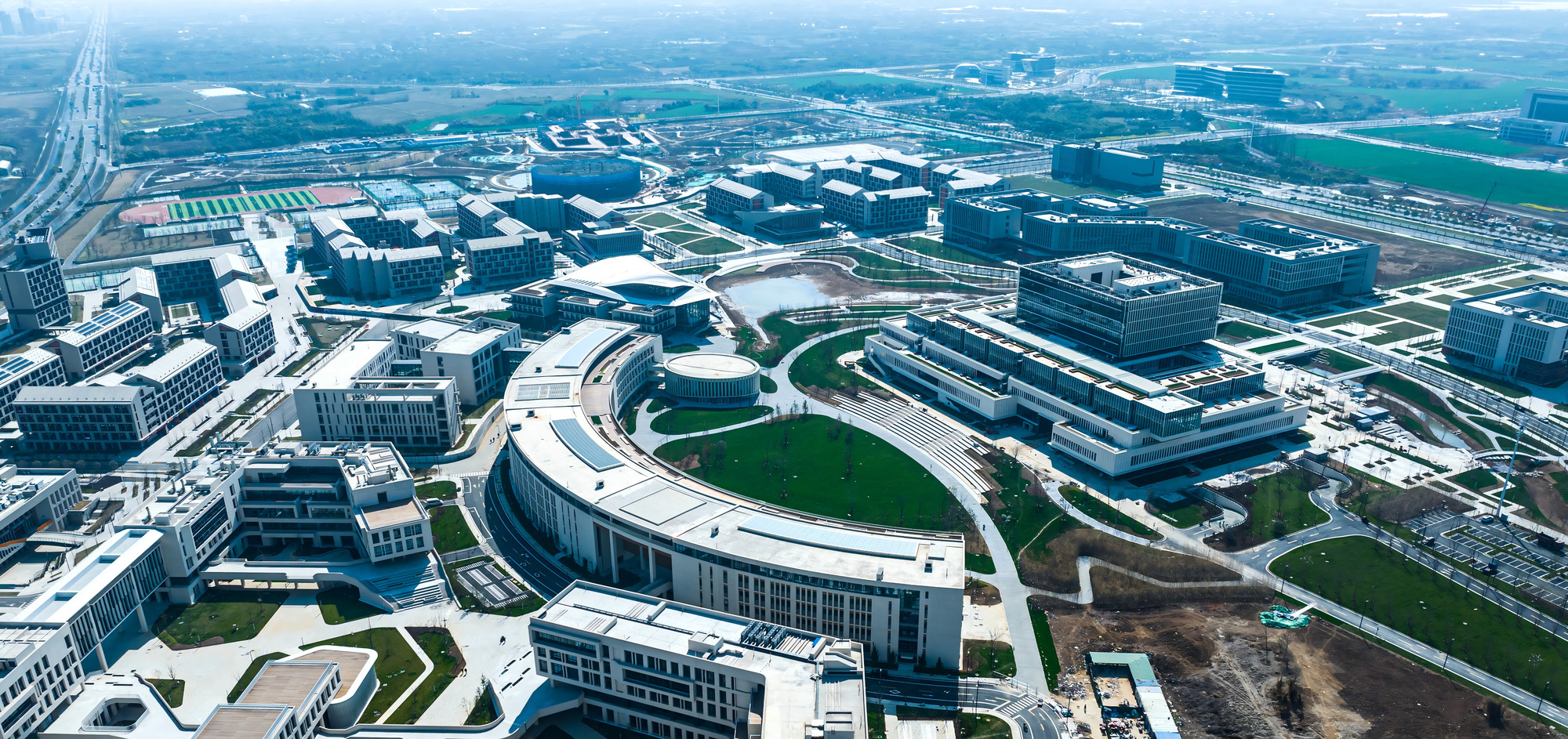 Anhui Medical University new medical campus panorama.