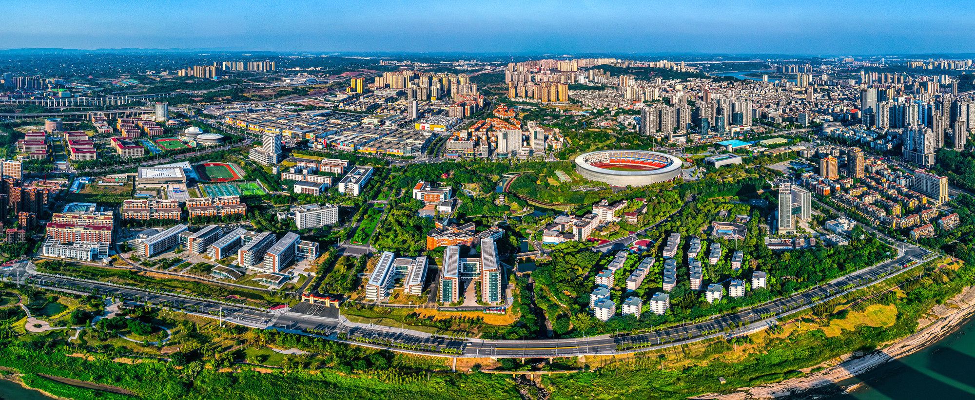 Southwest Medical University Chengbei campus panorama.